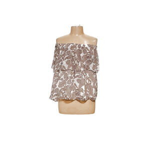 Express XL Paisley Chiffon Blouse